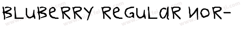 Bluberry Regular Nor字体转换